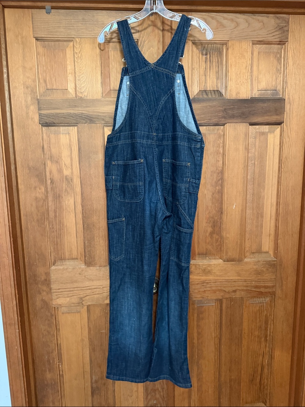Carhartt Women's Dark Indigo Denim Overalls - Classic Workwear - Picture 4 of 6